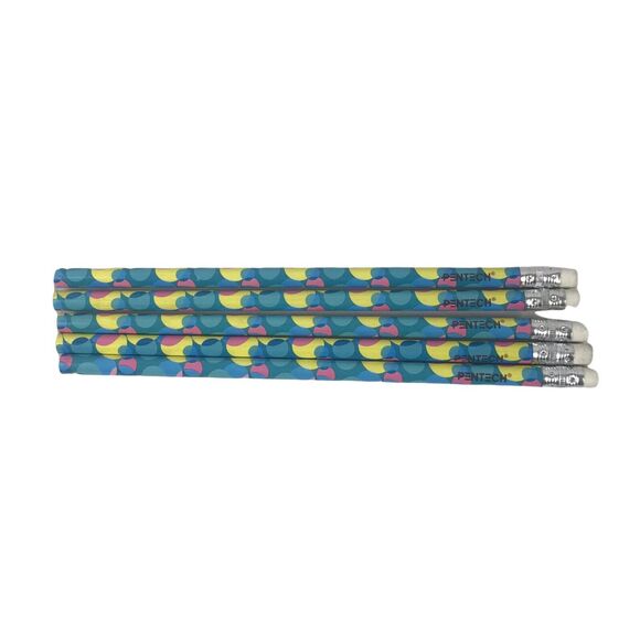5 Vintage RETRO 90s PENTECH Girlie Girl No 2 PENCILS - Picture 1 of 2